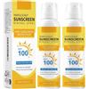 GFRGFH Protezione solare SPF 100 per cuoio capelluto e viso; formula leggera e a lunga durata; ideale per le attività all'aperto: un prodotto indispensabile per la spiaggia e la piscina. (2 pezzo)