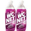 Wc Net - Brilliant Gel Floral Ritual, Detergente Liquido per Wc, Formula Brillante con Cristalli Minerali, Igiene Profonda, Azione Anticalcare, Profumo Floreale, 700 ml (Confezione da 2)
