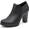 IF Fashion Scarpe da Donna Francesine Ricamo Tacco Grosso Pelle Sintetica CH1990