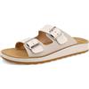 Fly Flot Ciabatte Donna in Tessuto con Doppia Fascia E Fibbie Regolabili, Sottopiede in Pelle, Fodera Traspirante Air Flot