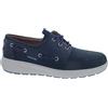 Mephisto Jozio - Scarpe basse in pelle nabuk / liscia combinate, colore: blu scuro, Blu, 42 EU