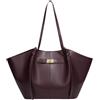 JIABAOZ Grande Borsa A Mano Da Donna in Pelle Sintetica PU, Shopper, Tote Bag, Impermeabile, Con Chiusura Lampo, Per Lavoro, Viaggi, Shopping, Scuola