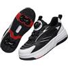 Hixingo Scarpe con Rotelle per Ragazzi Ragazze, Bambino 2 in 1 Scarpe da Skateboard Sneakers Sportive con Ruote, 28-38 EU Lacci Rotanti Scarpe Ginnastica Pattini a Rotelle