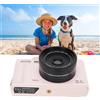 Gistuch fotocamera digitale 5K, 75 MP, WiFi, vlog con zoom 18x, schermo ribaltabile da 3,0 pollici a 180 gradi, obiettivo macro grandangolare, luce di riempimento a LED, scheda di memoria da 32 GB