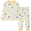 Dinopjs Pigiama in Cotone Confortevole per Bambini, Motivo Cartone Animato, Trattore, Gru, Escavatore, Macchine, per Bambini dai 2 ai 7 Anni, 98 cm