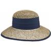Seeberger Talea Beach Cappello Paglia Donna - di Estivo Cappelli da Sole con Nastro in Grosgrain, pistagna Primavera/Estate Estate - Taglia Unica Blu