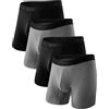 BAMBOO COOL Boxer da uomo, confezione multipla, con patta, No Ride Up, Medium
