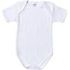 Ellepi Pacco 3 Pezzi AF802 Body Intimo Bimbo Bimba In 100% Cotone Manica Corta Colore Bianco (9 mesi)