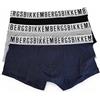 BIKKEMBERGS UNDERWEAR 3 Boxer Uomo Elastico Esterno BKK001T (IT, Testo, XXL, Regular, Regular, Standard, Assortito)