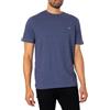 GANT Maglietta da Uomo Reg Shield S, Blu Jeans Scuro mélange., L