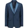 YFFUSHI Blazer da Uomo Denim Blazer Casual Slim Fit