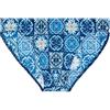 Hom Slip da Bagno Micro Maiolica Costume da Bagno da Uomo (Confezione da 1), Stampato Piastrelle di Cemento in Camaieu di Blu, S