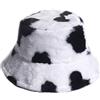 VALICLUD - Cappello a forma di mucca, in finta pelliccia, da pescatore, ripiegabile, morbido cappello invernale per uomini e donne