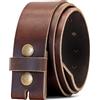 Ashford Ridge Cintura con bottone a pressione in vera pelle da 40 mm