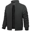 Lonya Giacca Bomber Invernale Uomo Giubbotto Pile Termica Aviator Jacket Antivento Impermeabili Casual Con Cerniera e Tasche