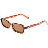 Le Specs. Le Specs PILFERER TOFFEE TORT - Occhiali da sole da donna a forma rettangolare con alta protezione UV LSP2352103