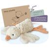 BJORKI Cuscino termico per neonati e bambini - Peluche rilassante con semi di lino per il microonde