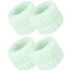 QUARKZMAN Bracciali per Lavaggio Viso in Microfibra 4 Pezzi Verde