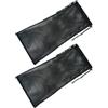 GOOHOCHY 2 Pezzi Borsa Rete per Immersione in Nailon Resistente Strappo, Pieghevole Coulisse, Leggera e Portatile per Snorkeling e Rafting