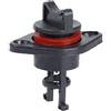 Luxshiny Tappo di Scarico Nautico in Nylon Nero per Kayak e Barca da Pesca