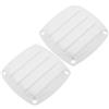 Luxshiny 2 Pezzi Ventola di Areazione in Nailon Bianco per Scomparti di Stoccaggio e Aperture Passanti, Estrazione Rapida del Vapore e Migliora Il Ricambio d'Aria Quotidiano in Spazi