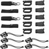 NIYANGLE Kit Accessori per Zaino Tattico in Nylon e Plastica | Organizzazione Rapida Dell'equipaggiamento, Compatibilità Versatile, Colore Nero, per Campeggio e Avventure