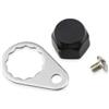 Vootnifig Baitcasting, kit di tappi di bloccaggio per mulinello Daiwa per abu, in lega di alluminio, multicolore, nero sinistro