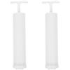 Mikikit 2 Pezzi Pompa Manuale per Sacchetti Sottovuoto, Bianca in Pvc, per | Pompetta Portatile, Rimozione Aria, Facile Uso, per Borse Compressione