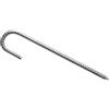GATHINESS Picchetti Metallici a U per Trampolino, Acciaio Zincato | Argento, per Altalena e Recinzione, Inserimento Saldo, Supporto Stabile