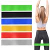 QiXinGYL Set di 6 fasce di resistenza per esercizi da uomo e donna, con 6 livelli, elastiche, per casa, palestra, yoga, pilates, fasce di resistenza per donne e uomini, attrezzature per l'allenamento della