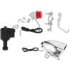 Toddmomy Kit Luci per Bicicletta Generatore a Dinamo 6v 3w, Lampada Anteriore e Posteriore in Plastica Morsetto in Ferro, per Ciclismo Notturno