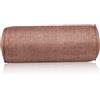 TOPBATHY Cuscino Yoga Cilindrico in Cotone Lino e Perle, Supporto Comodo | Colore Caffè, Schienale e Poggiapiedi, Uso Multiplo per Pratica e Riposo