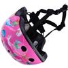 TOYANDONA Casco Protettivo per Bici Bimbo Rosa Ventilazione e Regolazione | Schiuma Pvc, Motivo Cartoon, Fori Aerodinamici, per Skateboard e Longboard