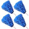 OKUMEYR Pompon 4 Pezzi Blu da Cheerleader in Filo di Alluminio