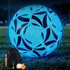 Foreverup Palloni da Calcio Fosforescente Taglia 5, Pallone da Calcio Luminoso, con Pompa, 2 Aghi, Rete e Borsa per Bambini e Adulti, Ideale per Allenamento e Gioco Amatoriale, Sport all'aria Aperta
