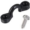STOBAZA Set di Fibbie per Corda da Ponte Kayak C con Viti, Accessori Neri | Plastica e Acciaio Inox, Uso Outdoor e Casa, per Tenda e Kayak