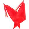 YARNOW 2 Set Accessori Danza con Bacchette Rosse, Panno e Plastica, Leggero, Spettacoli su Palco, Ginnastica e Feste