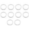 EMSea 10 rondelle a pedale per 9/16, pedale assali/pedivelle mountain bike bicicletta di qualsiasi 20 mm, diametro esterno 14,5 mm, diametro interno 0,8 mm, spessore in acciaio inossidabile