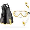 Cressi Light Weight Premium Travel Snorkel Set fo All Family | Palau SAF Set made in Italy