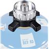 Rokvex Adattatore Cartuccia Gas per Campingaz CV Easy Clic a EN417, Compatibile con CV270 Plus, CV300 Plus e CV470 Plus, in Ottone e Lega Metallica, Collegamento Ermetico per Fornelli da Campeggio