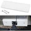 Verdanzia Piastra di montaggio trasduttore con viti, kit hardware per trasduttore resistente ai raggi UV, cuscinetto di poppa per barca di grado marino per ecoscandaglio e sonar 30,5 x 8,9 x 1,91 cm
