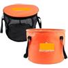 IUVYTA Lavello impermeabile da campeggio con secchio pieghevole 30 litri filtro | Bacino pieghevole campeggio escursionismo pesca, con design del filtro