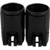 OKUMEYR 2 Pezzi Blocco di Regolazione da Kayak e Sup, Plastica Resistente Scanalature Antiscivolo, Dimensioni 29/26,5mm, Adatto per Canoe e Tavole Sup, Colore Nero