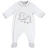 Chicco Tutina Con Apertura Frontale, In Ciniglia, Pigiama Unisex - Bimbi 0-24, Bianco (6), 3 mesi, Designed in Italy