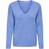 ONLY Maglione da Donna con Scollo a V, Provenza/Dettaglio: mélange, L