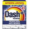 Dash Detersivo Lavatrice Per Bucato In Polvere, 83 Lavaggi, Tecnologia Anti Residui, Rimuove le Macchie, Efficace anche a Freddo e in Cicli Brevi