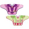 Dreambaby Baby Bibs - Toddler Bib with Sleeves - 2 Pack Fairy/Princess | Baby Led Weaning - Long Sleeve Coverage - Easy-Clean Fabric - Helps Keep Clothes Cleaner at Mealtime