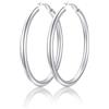 FindChic Orecchini Cerchio Donna in Acciaio Inox 20-80mm | Orecchini Donna Cerchio Resistenti, Leggeri ed Eleganti, 20-80mm, Oro Argento Nero Opzionale, con Scatola Regalo