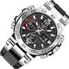 Generic Orologio analogico digitale da uomo, elegante display luminoso, 24 x 4,8 cm, design della cassa premium, cronografo sportivo impermeabile, lega di acciaio inossidabile di alta qualità, per viaggi di
