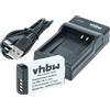 vhbw 1x caricabatterie, 1x batteria compatibile con Canon PowerShot SX620HS, SX720 HS, SX620 HS, G9X Mark II, G9 X Mark II, SX720HS camera